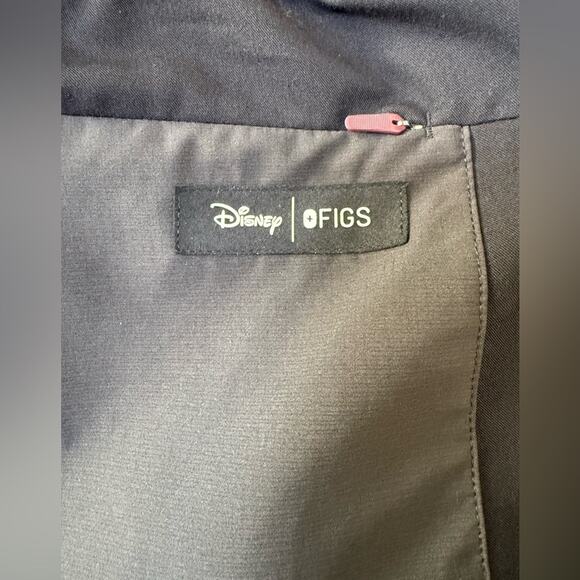 NWT Figs Limited Edition Disney Mickey Mouse Skinny Jogger Scrub Pants Black Sm - Picture 7 of 12